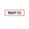 Nevs Position Labels - Right CC 1/2" x 1-1/2" White w/Red & Black XP-603 - alternate 1